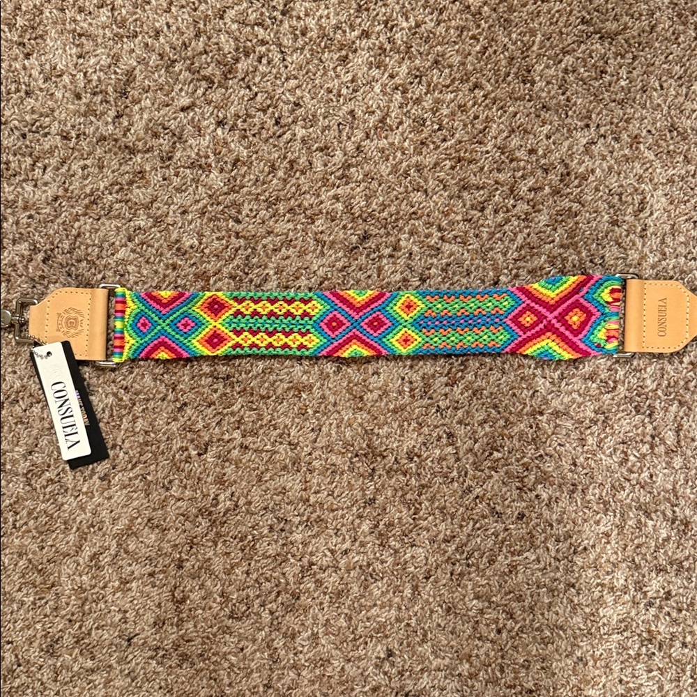 Consuela Mai tai Multicolor Geometric Woven shoulder strap